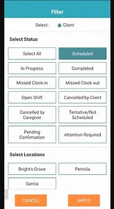 WellSky Personal Care - EVV Reason Codes (On Call Mobile App)
