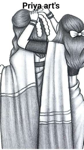 #Best friend drawing #pencil art's #sketch#