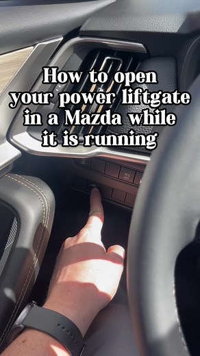 How to open your power liftgate in your #mazda #cx90