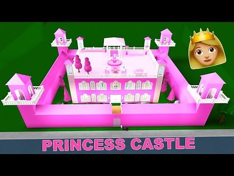 Building A HUGE Princess CASTLE In Bloxburg! (Roblox)