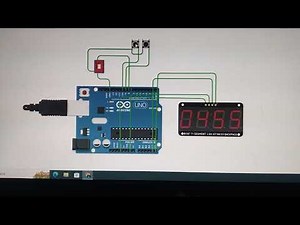 reloj digital con el display ht16k33 con ajustes de horas y minutos utilizando tinkercad en arduino