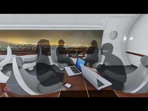 TransPod: Pod Interior, travelling at 1000 km/h