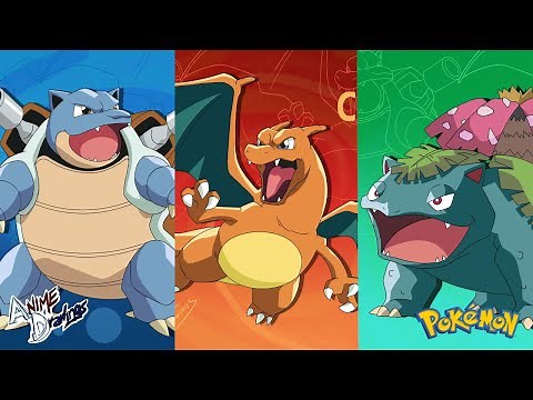 DRAWING BLASTOISE, CHARIZARD & VENUSAUR | Pokémon