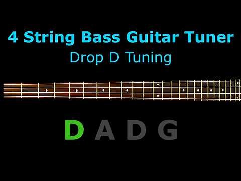 4 String Bass Guitar Tuner - DROP D TUNING