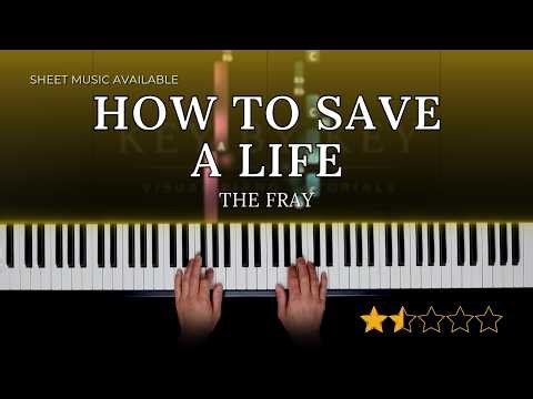 The Fray - How to Save a Life (Late Beginner Piano Tutorial)