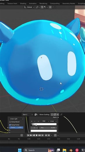 This Blender Anime Trick Will Blow Your Mind #blender #3dart #shorts