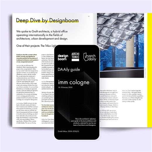the latest DAAily guide for imm cologne is here! no need to unfold the fair map to see what's what – our free guide's got you covered. discover our curated selection of must-see brands, worthwhile events and inspiring places, only a click away. download it now and see for yourself! https://www.architonic.com/en/fair-guides?utm_source=FB&utm_medium=DB_organicsocial&utm_campaign=guide-imm-cologne-2024 | designboom