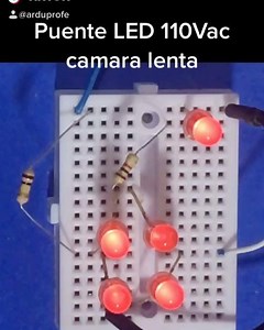 Video completo Bio : https://youtu.be/bC8DxRQANPg #led #rectificador #puenterectificador #electronica #diodo #mecatronica #protoboard #luces | El Profe Garcia