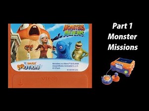 Monsters vs Aliens (V.Smile V.Motion) (Playthrough) Part 1 - Monster Missions