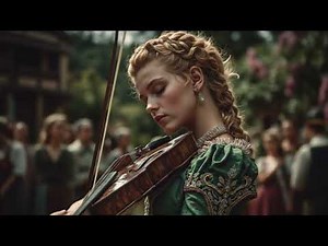 A Moment in Celtic Music - Violin Performance Amidst Stone Cottages | Irish Culture Alive