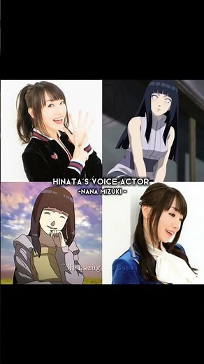 Naruto character's voice actors #naruto #anime #shorts #subscribe #hinata ‪@Sanemi_wind39‬