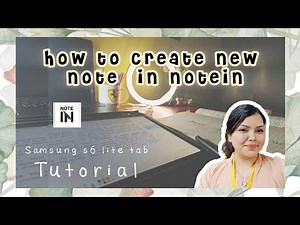 NOTEIN APP: How to Create New Note 💌✨| Tutorial |Samsung s6 lite