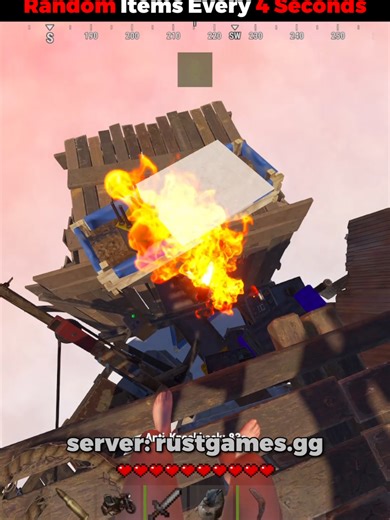 Rust Minecraft Random Items Lucky Pillars🤑 #rust #minecraft #rustgames #rustcraft #rustconsole
