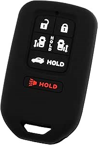 KeyGuardz Keyless Entry Remote Car Smart Key Fob Outer Shell Cover Rubber Case for Honda Odyssey KR5V1X