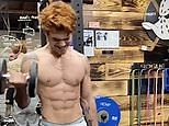 KJ Apa shows off his impressive abs during a tough workout
