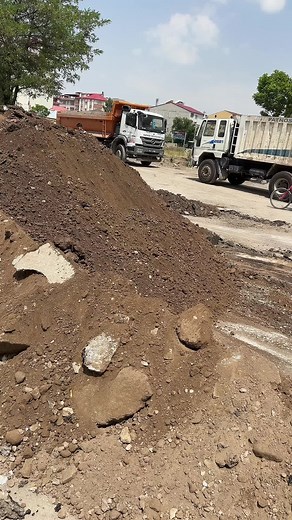 Heavy Machinery Showcase at Urban Construction Site