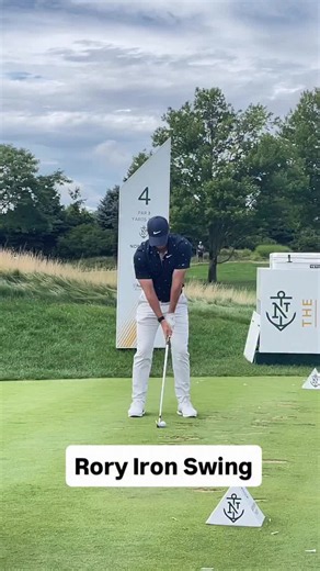 Rory McIlroy’s Iron Swing – The Perfect Blend of Power & Precision ⚡️ Rory McIlroy isn’t just one of the longest drivers on tour—his iron play is elite because of his incredible mechanics and efficiency. Here’s what makes his iron swing so powerful and consistent: ✅ Chest sway towards target - This allows him to achieve a negative attack angle and optimal launch. ✅ Dynamic lower body movement – His legs drive the swing, creating stability and effortless power. ✅ Perfect impact alignments – Hands