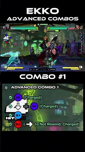 Ekko All Tutorial Combos (Beginner, Intermediate, Advanced, Expert) #2XKO #Guides