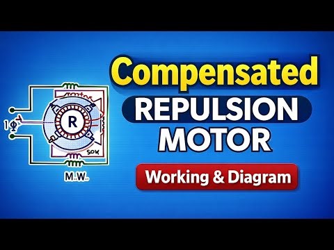 Compensated Repulsion Motor | Working Principle with Diagram l Explanation in hindi l