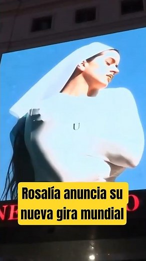 Rosalía announces her new world tour, which will include a stop in Madrid.