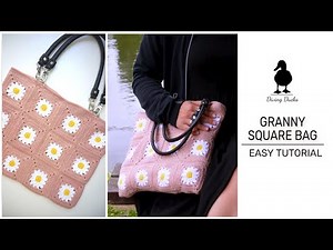 MY "Daisy" Granny Square BAG | FULL Crochet Bag Tutorial