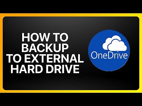How To Backup OneDrive To External Hard Drive Tutorial