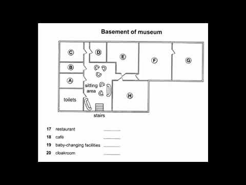 IELTS Listening Map with Answers - Basement of Museum
