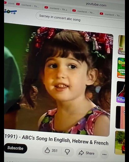 Barney In Concert ABC Song English