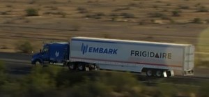 Embark’s autonomous trucks delivering Frigidaire products