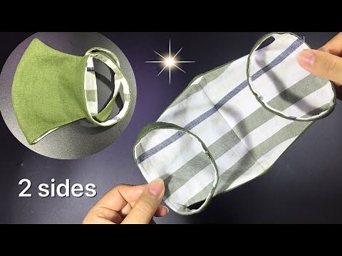 2-sided mask - convenient- no elastic - modern & youthful design, print sample at trefa.vn (form 76)