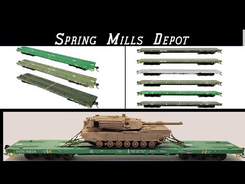 Spring Mills Depot DODX Heavy Duty Flat Cars - HO scale