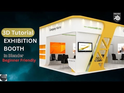 3D Booth Design for Client in Blender | Real Paid Project Workflow