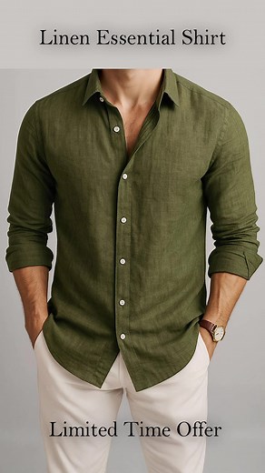 Looks like a $80 shirt. Feels like a $80 shirt. Costs… way less than you think. - Premium linen-blend fabric - Fits like it’s tailored - Breathable - looks sharp, fits well, and doesn’t overheat | Valerio
