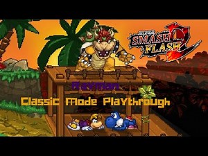 Super Smash Flash 2 - Rayman Classic Mode Playthrough