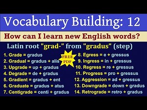 Vocabulary Building with Latin Root Words | English Speaking Made Easy | #vocabularybuilding