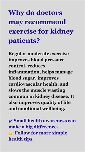 Why Exercise Is Important for Kidney Patients 💪