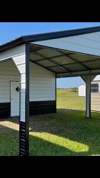 Carport Shed Combo unit ‪@AmericanSteelStructures‬