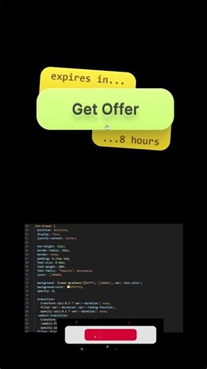 Limited Time Offer Button Design with HTML & CSS | #shorts