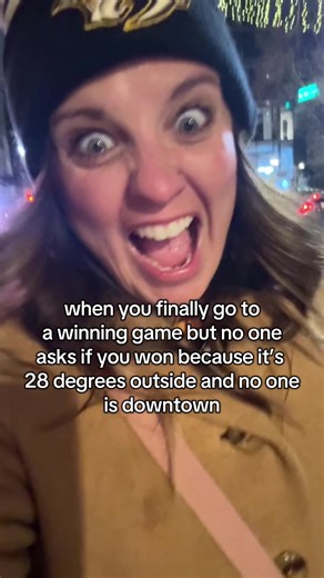 My nose is froze and my toes are froze. LETS GO PREDS!!! #nashville #hockey #nashvillepredators #nhl #newtohockey