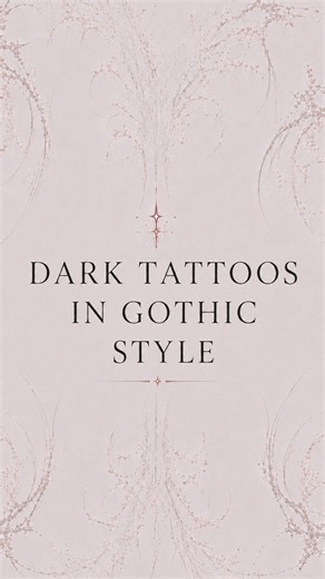 Dark Gothic Tattoo Designs That Hit Different 🖤⛓️