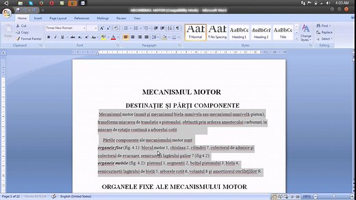 Microsoft Word: Spatiere intre randuri si spatiere stanga-dreapta -