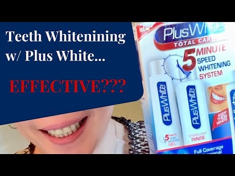 Review: Teeth Whitening using PlusWhite 5 minute speed Whitening System