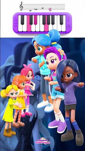 도미솔 🎶 화음 배우기 #레인보우버블젬 #shorts