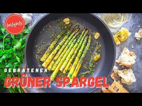 Roasted green asparagus (RECIPE) - so easy in "tapas style".