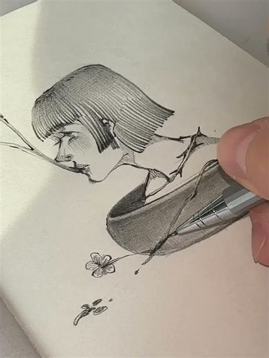 How to Draw a Realistic Girl side Face with Pencil ✏️ | Step by Step Drawing for Beginners