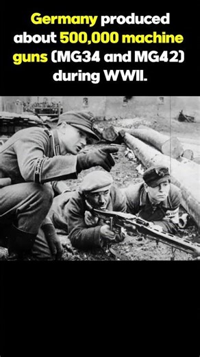 WWII Germany’s Machine Gun Production: 500,000 MG34 & MG42 Built