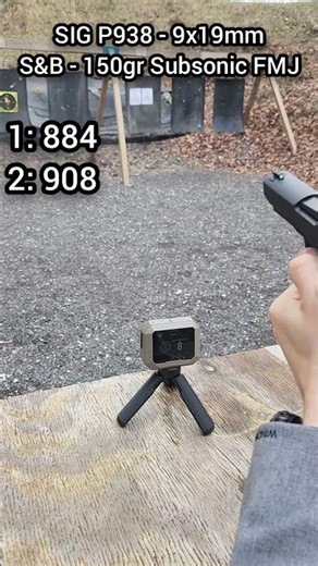 [Chrono] (9x19mm) SIG P938 - Sellier & Bellot 150gr Subsonic FMJ