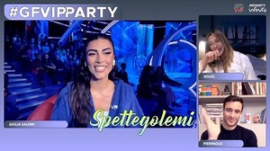 Grande Fratello on Instagram: "E direttamente da Cinecittà, la nostra Giulia Salemi è pronta a spillarci alcune anticipazioni sulla puntata di #GFVIP... 🔥😏 Twittate con #GFVIPPARTY per interagire in diretta con noi! Seguite ORA la diretta https://mediasetinfinity.mediaset.it/diretta/grandefratellovipparty_cB1 #GFVIP"