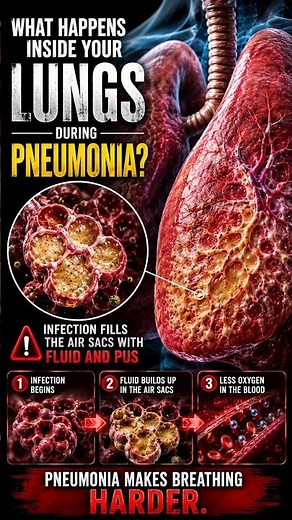 What Happens Inside Your Lungs When Pneumonia Strikes? 🫁😨