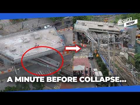 Shocking CCTV footage of Seoul overpass collapse revealed